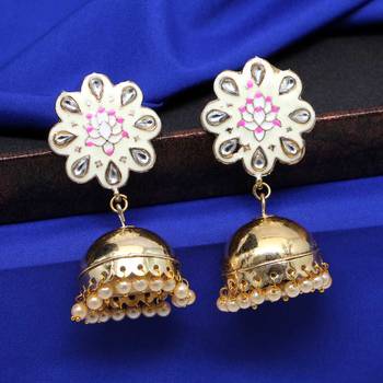 White Jhumkas 1