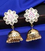 White Jhumkas