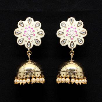 White Jhumkas 2