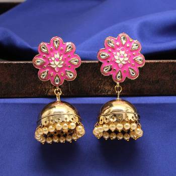 Pink Jhumkas 1