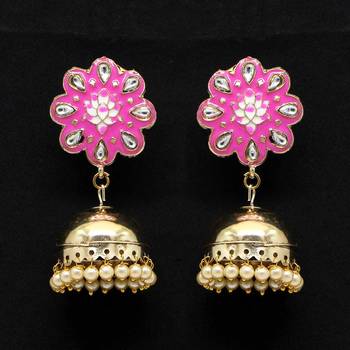 Pink Jhumkas 2