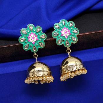 Green Jhumkas 1