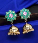 Green Jhumkas