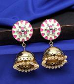 White Jhumkas