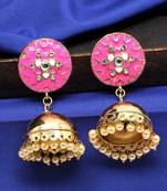 Pink Jhumkas