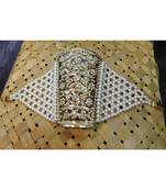 Elegant Punjabi Jadau Pearl Ponchi Bracelet
