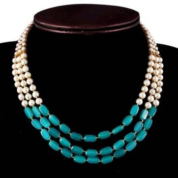 Turquoise Pearl Necklaces 1