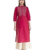 pink Womens Embroidered polly silk RK2162C