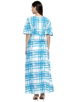 Blue printed rayon kurtas-and-kurtis 2