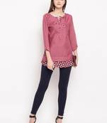 Rayon A-line Stitched kurti