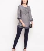 Rayon A-line Stitched kurti