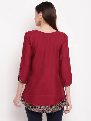 Rayon A-line Stitched kurti 2