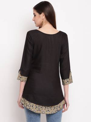 Rayon A-line Stitched kurti 2