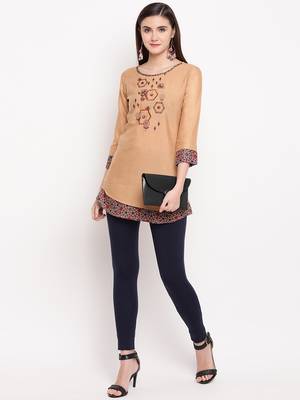 Rayon A-line Stitched kurti 1