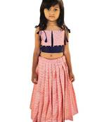 Kids Pink Lehenga Choli For Girls