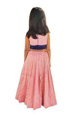 Kids Pink Lehenga Choli For Girls 2