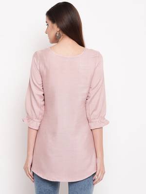 Rayon A-line Stitched kurti 2