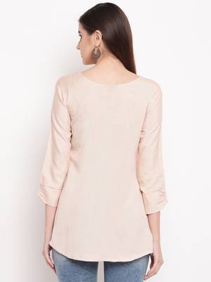 Rayon A-line Stitched kurti 2