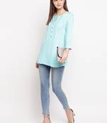 Rayon A-line Stitched kurti