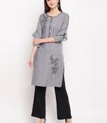 Muslin Straight Stitched kurti