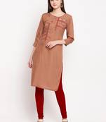 Muslin Straight Stitched kurti