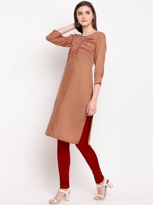 Muslin Straight Stitched kurti 3