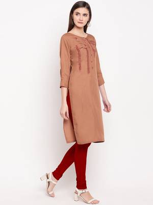 Muslin Straight Stitched kurti 4