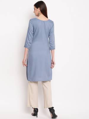 Muslin Straight Stitched kurti 2