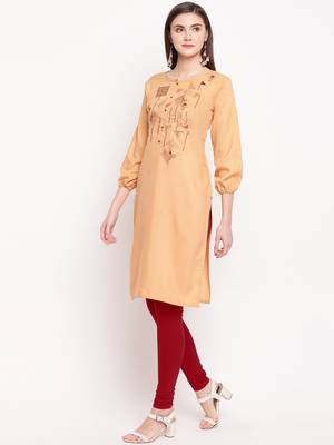Muslin Straight Stitched kurti 3