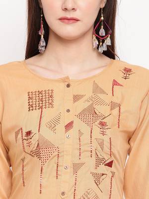 Muslin Straight Stitched kurti 5