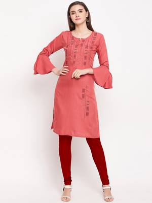 Muslin Straight Stitched kurti 1