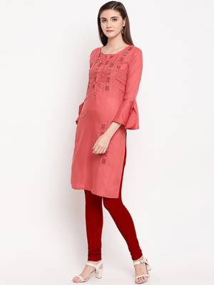 Muslin Straight Stitched kurti 3