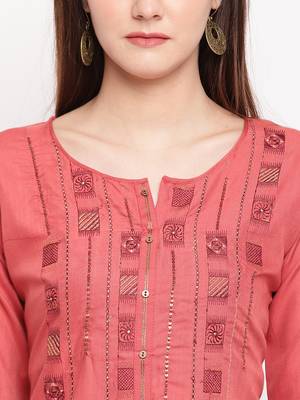 Muslin Straight Stitched kurti 5