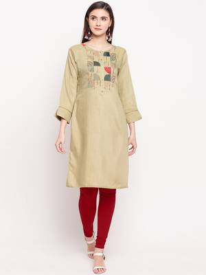 Muslin Straight Stitched kurti 1