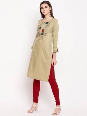 Muslin Straight Stitched kurti 3