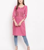 Muslin Straight Stitched kurti