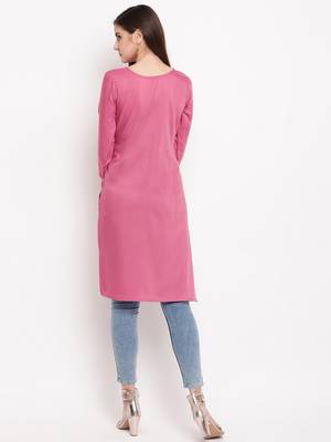 Muslin Straight Stitched kurti 2