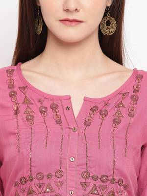 Muslin Straight Stitched kurti 5