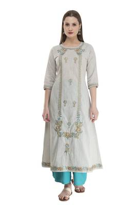 womens cotton Printed Straight Kurta 1