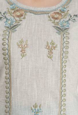 womens cotton Printed Straight Kurta 4