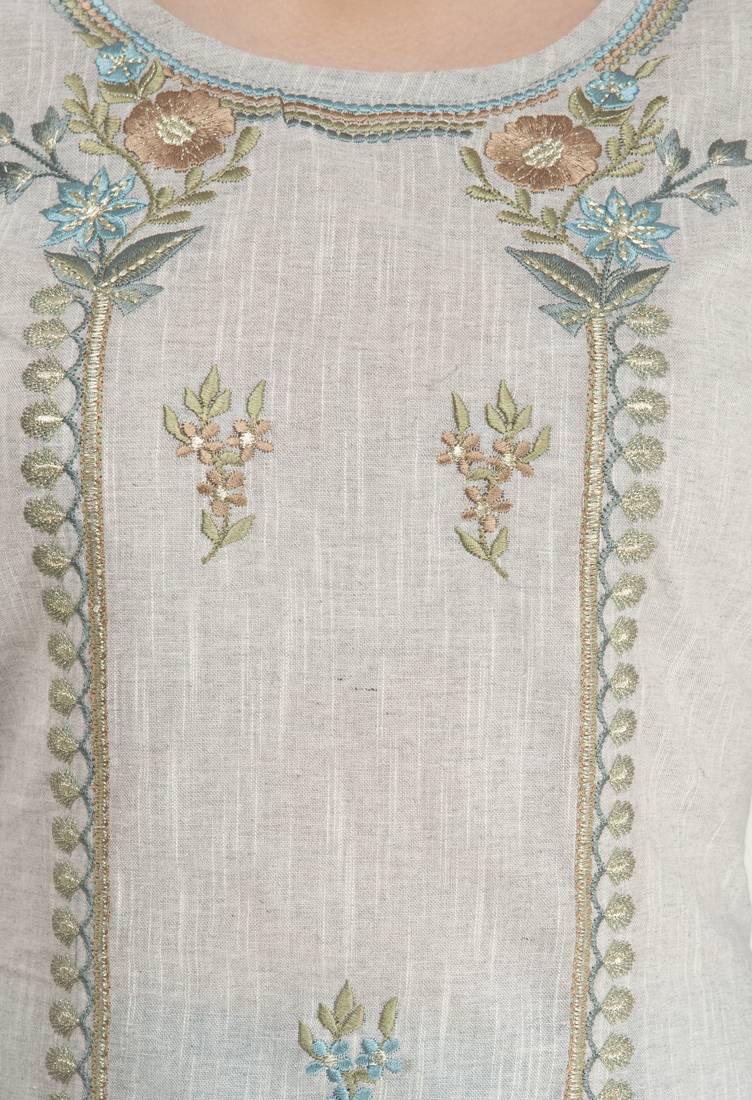 womens cotton Printed Straight Kurta