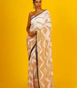 Mustard Fling Blended Georgette Digital Printed Saree