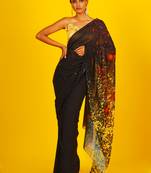 Palette Blended Georgette Digital Printed Saree