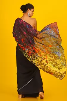 Palette Blended Georgette Digital Printed Saree