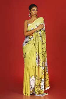 Sunshine Tulips Blended Georgette Digital Printed Saree