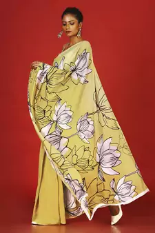 Sunshine Tulips Blended Georgette Digital Printed Saree