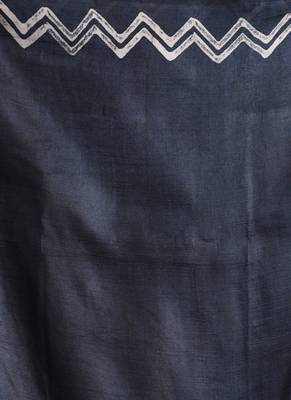 Black Pure Silk Saree 4