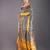 Yellow & Black Tussar Silk Saree With Zari Border