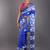 Blue & Offwhite Tussar Silk Saree With Zari Border
