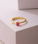 Magenta ruby rings